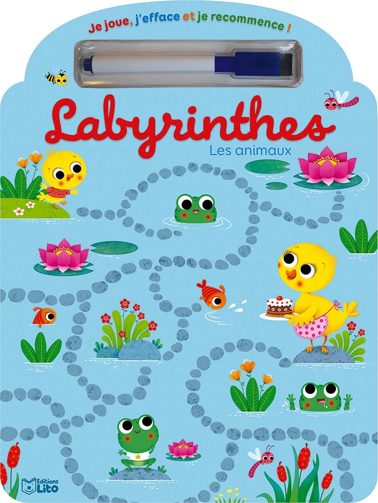 Je joue, j'efface et je recommence- Labyrinthes - Dès 4 ans book