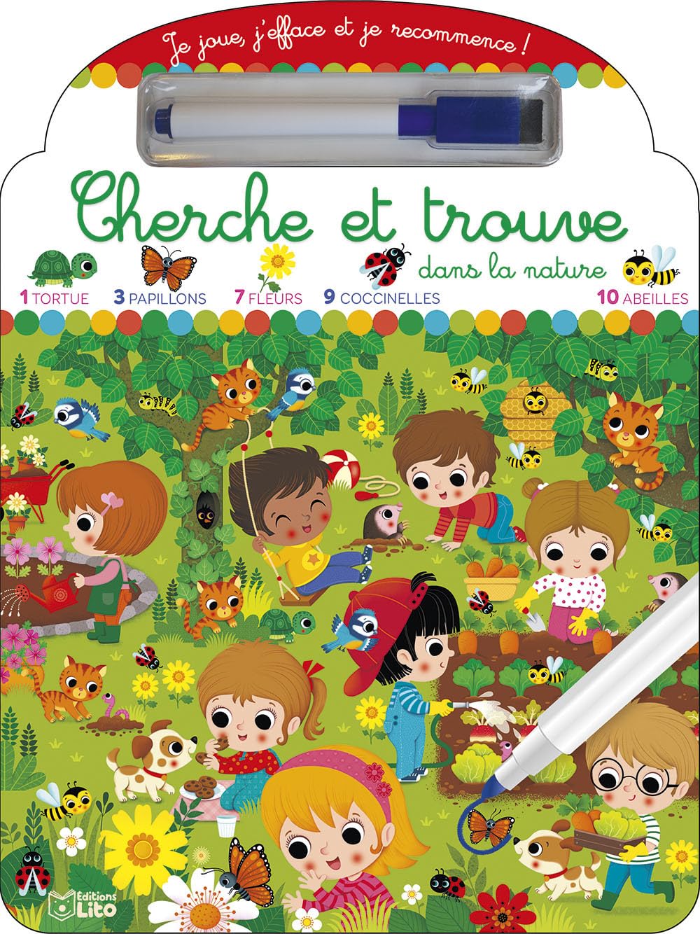 Cherche et trouve dans la nature - Je joue, j'efface et je recommence ! Dès 4 ans Children's books