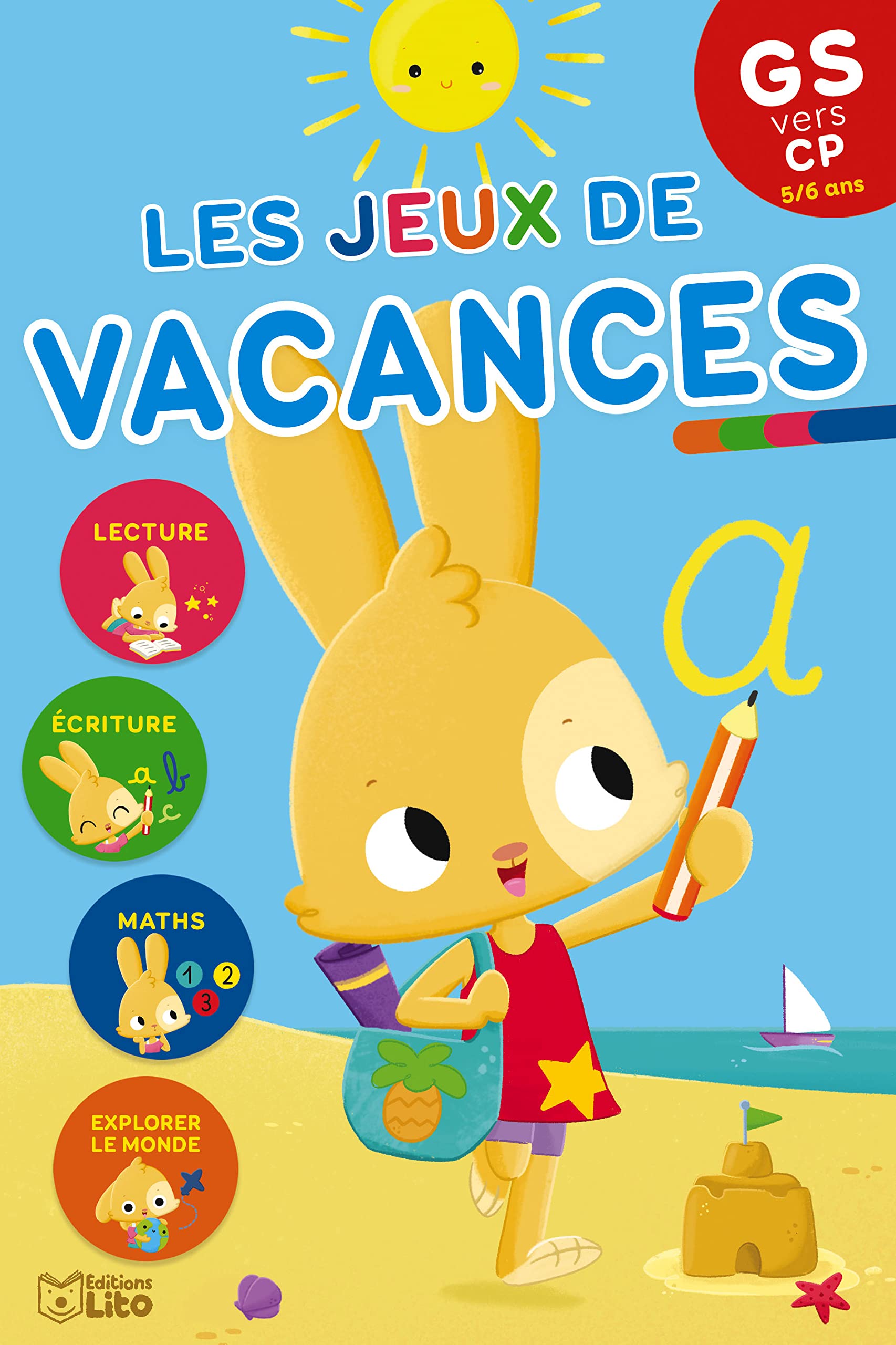 Les jeux de vacances - De la grande section au CP - 5/6 ans - LES BLOCS DE VACANCES Books