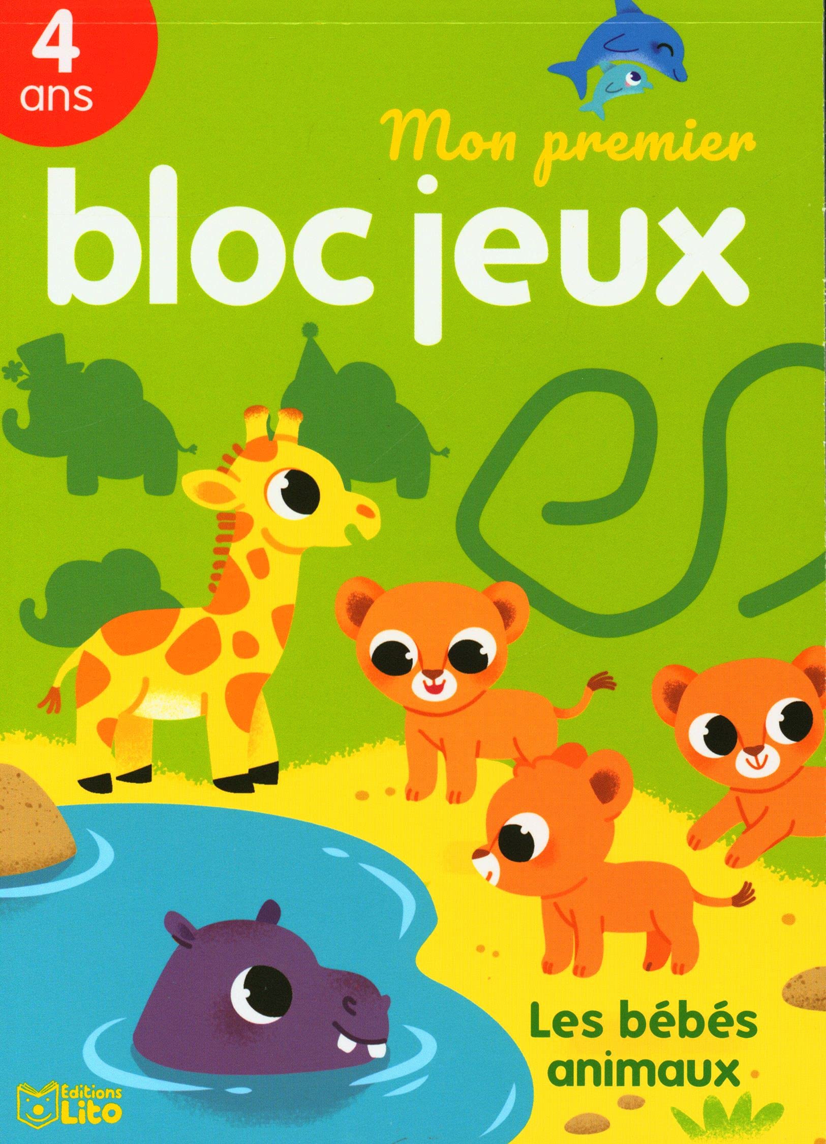 MON 1ER BLOC JEUX- LES BEBES ANIMAUX - Dès 4 ans Books
