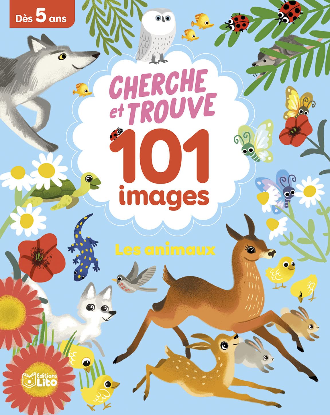 Cherche et trouve 101 images -Les animaux - Dès 5 ans Books