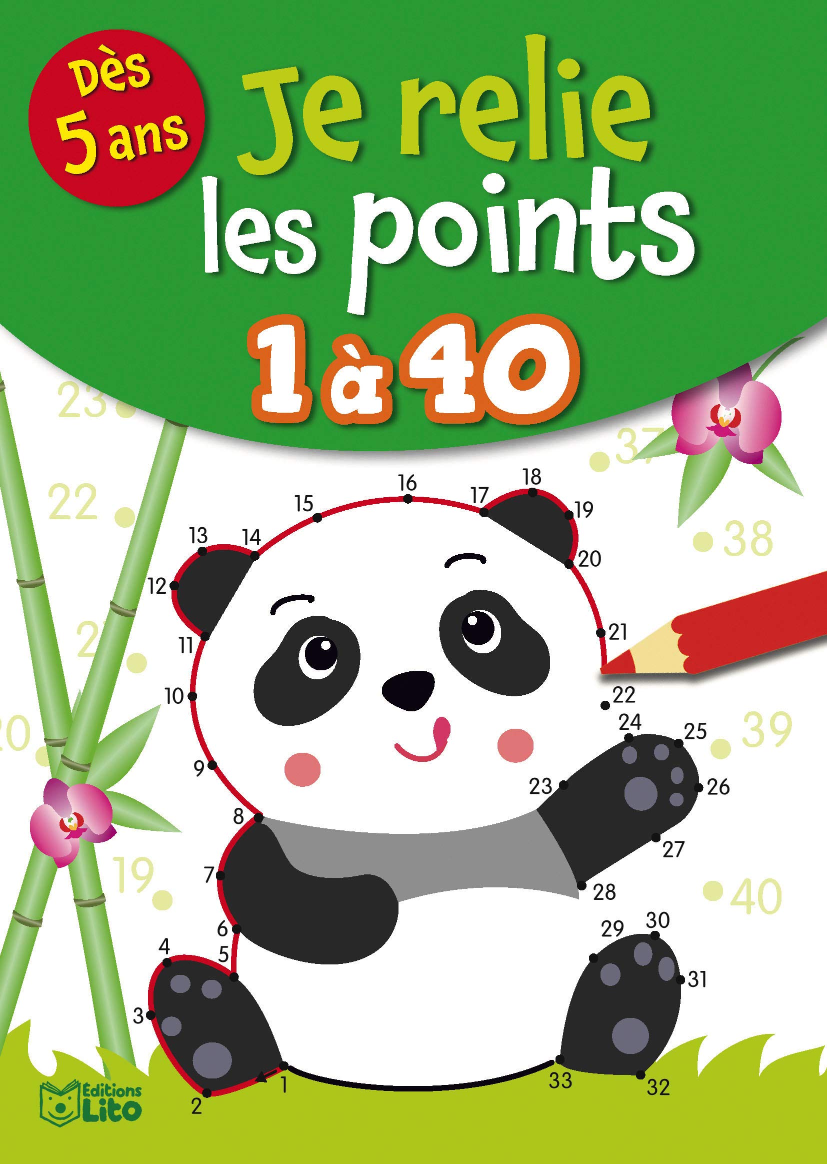 Je relie les points de 1 à 40 - Dès 5 ans book