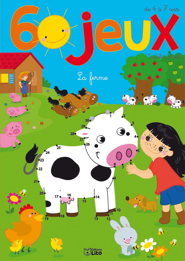 60 jeux : la ferme - Dès 4 ans book