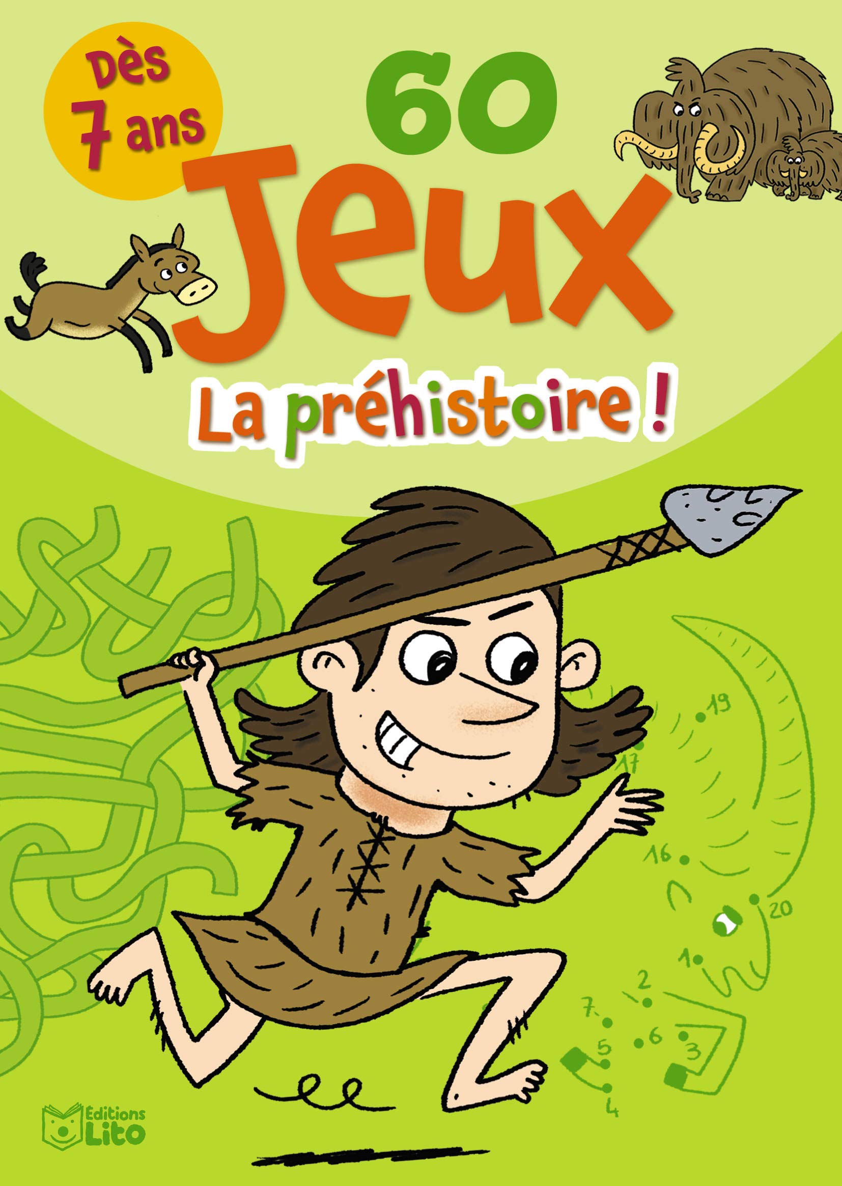 Bloc jeux: 60 jeux la préhistoire ! - Dès 7ans Books
