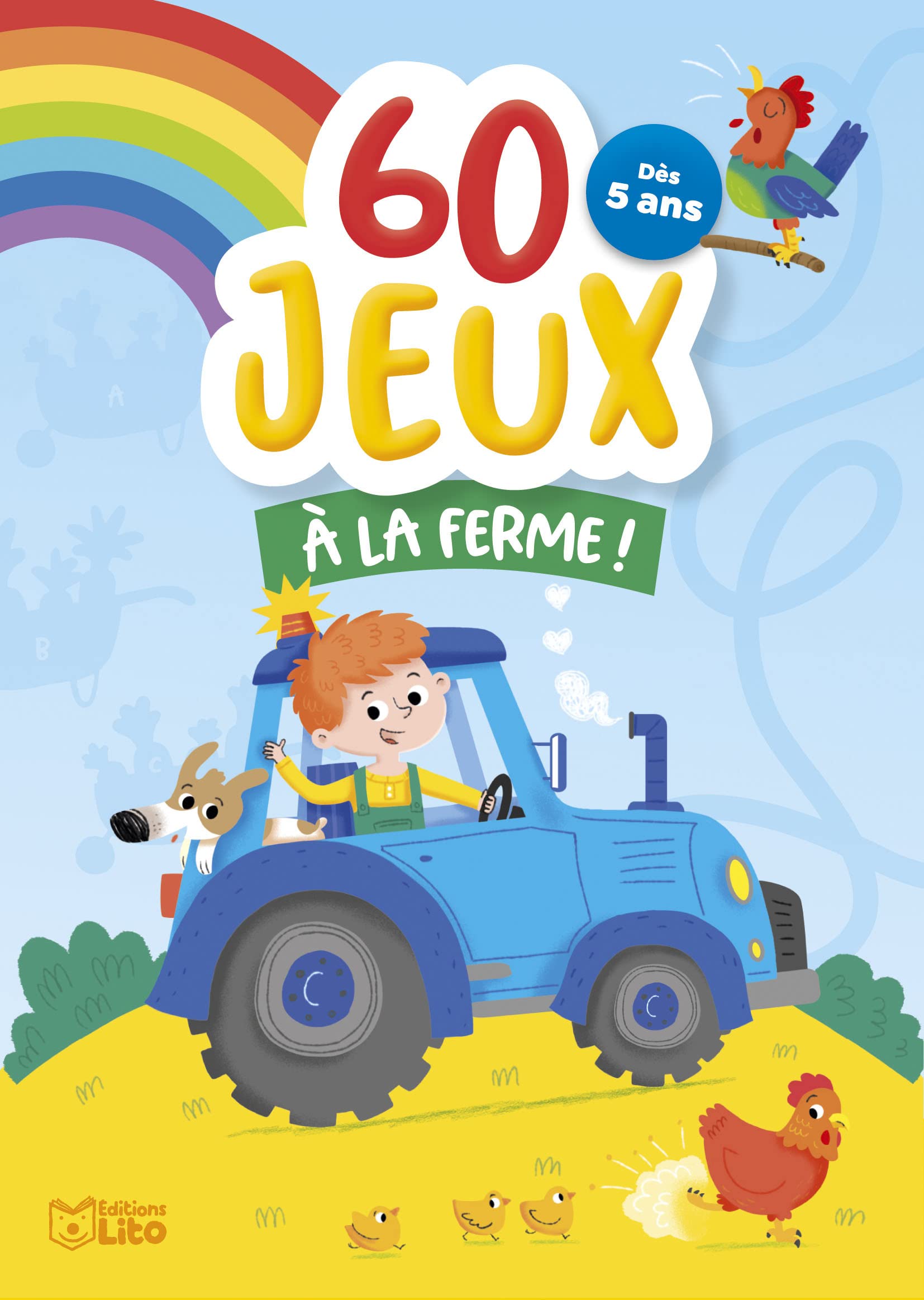 Bloc jeux - 60 jeux A la ferme! Dès 5 ans Books