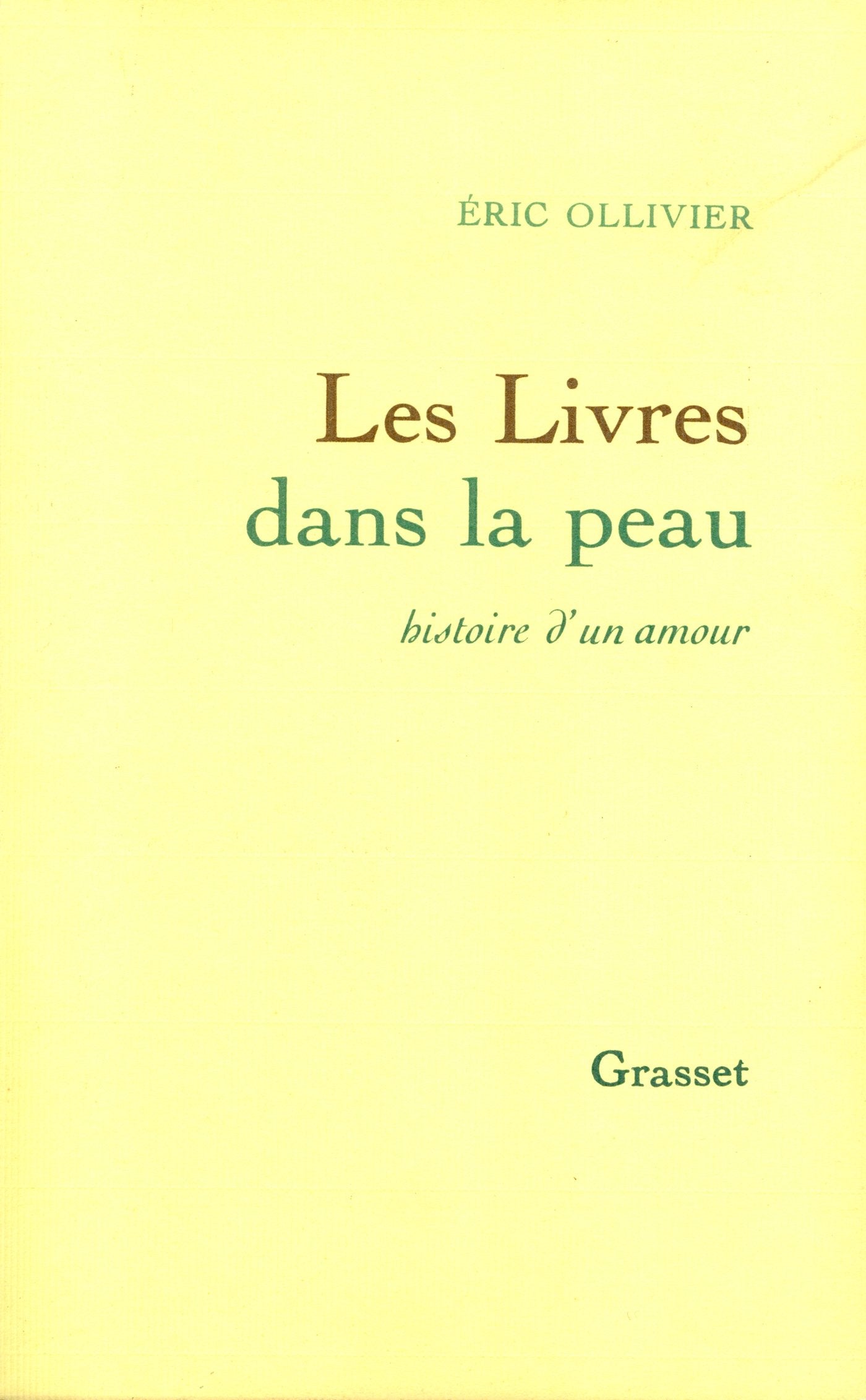Les livres dans la peau book