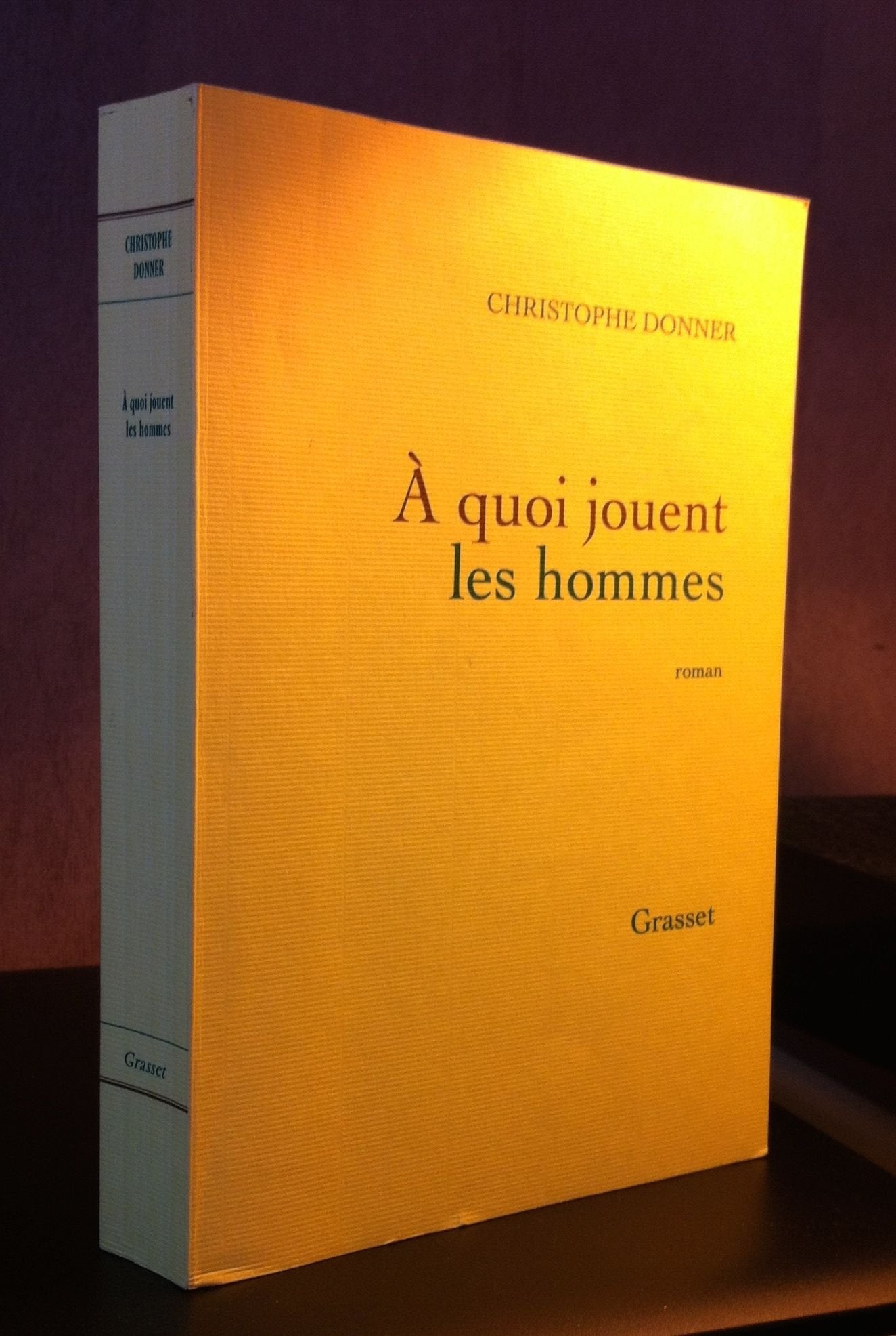 A quoi jouent les hommes: roman book