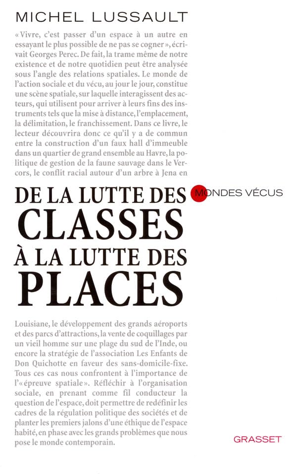 De la lutte des classes à la lutte des places book