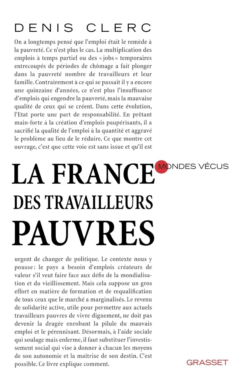 La France des travailleurs pauvres book