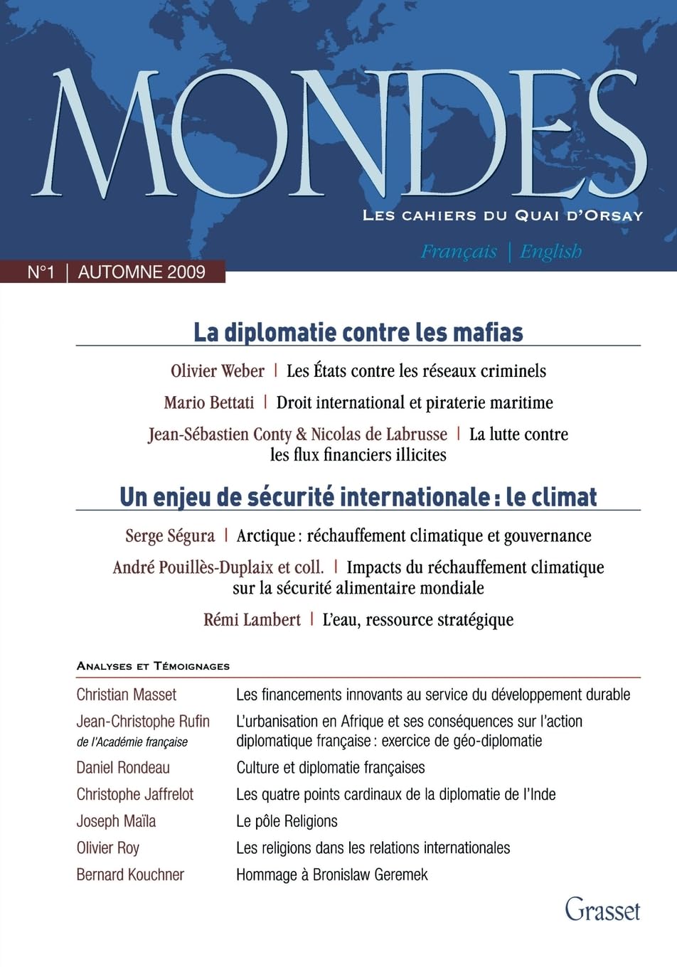 Mondes n°1 - Les cahiers du Quai d'Orsay book