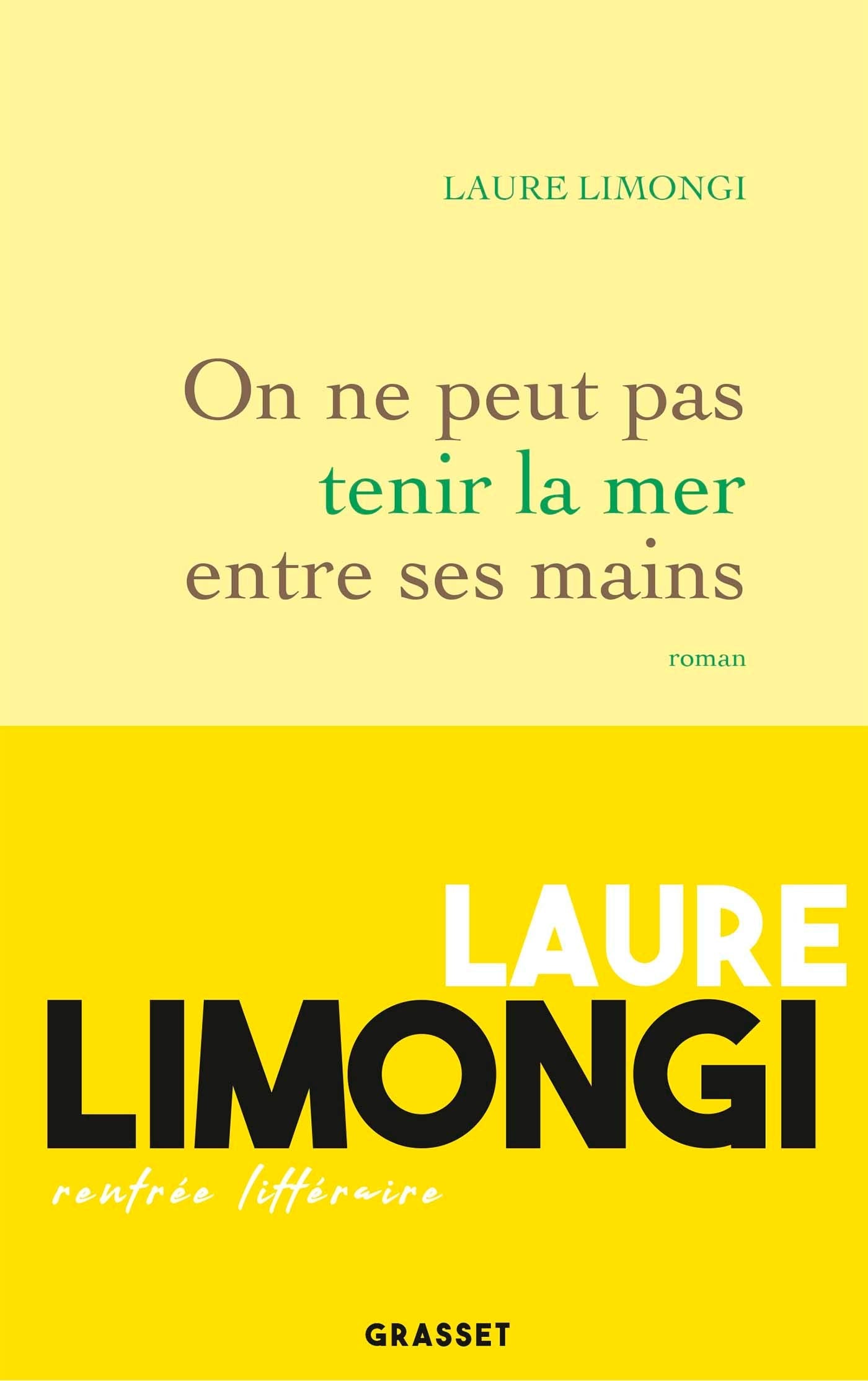 On ne peut pas tenir la mer entre ses mains: roman Contemporary literature