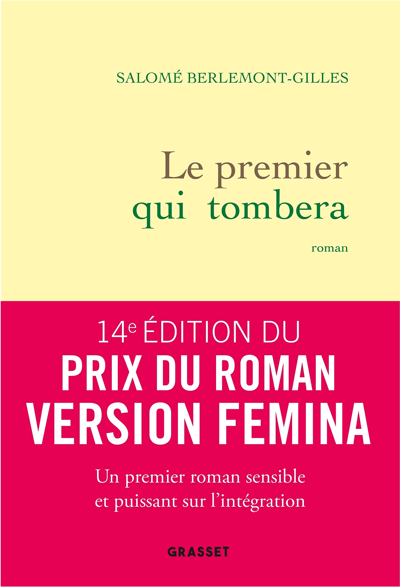 Le premier qui tombera: premier roman Contemporary literature