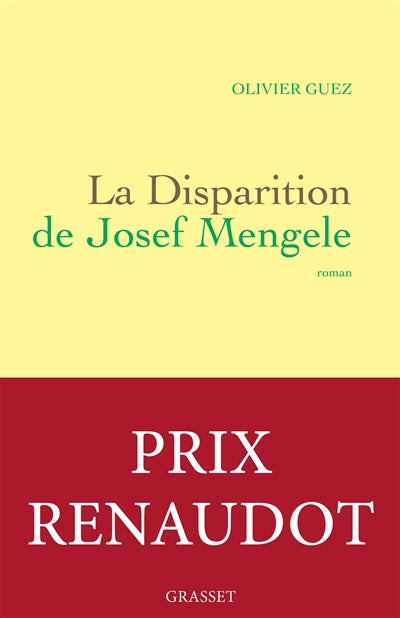 Product Image: La disparition de Josef Mengele