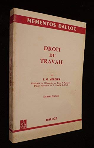 Droit du travail (Mémentos Dalloz) book