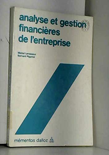 Analyse et gestion financières de l'entreprise book