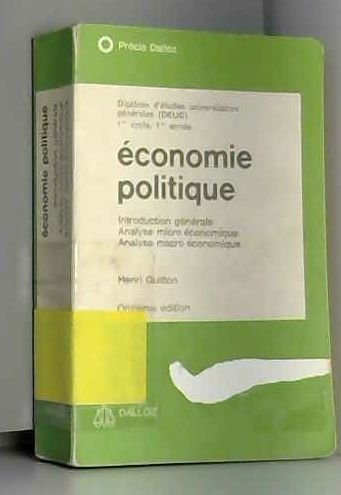Introduction générale, analyse micro-économique, analyse macro-économique Books
