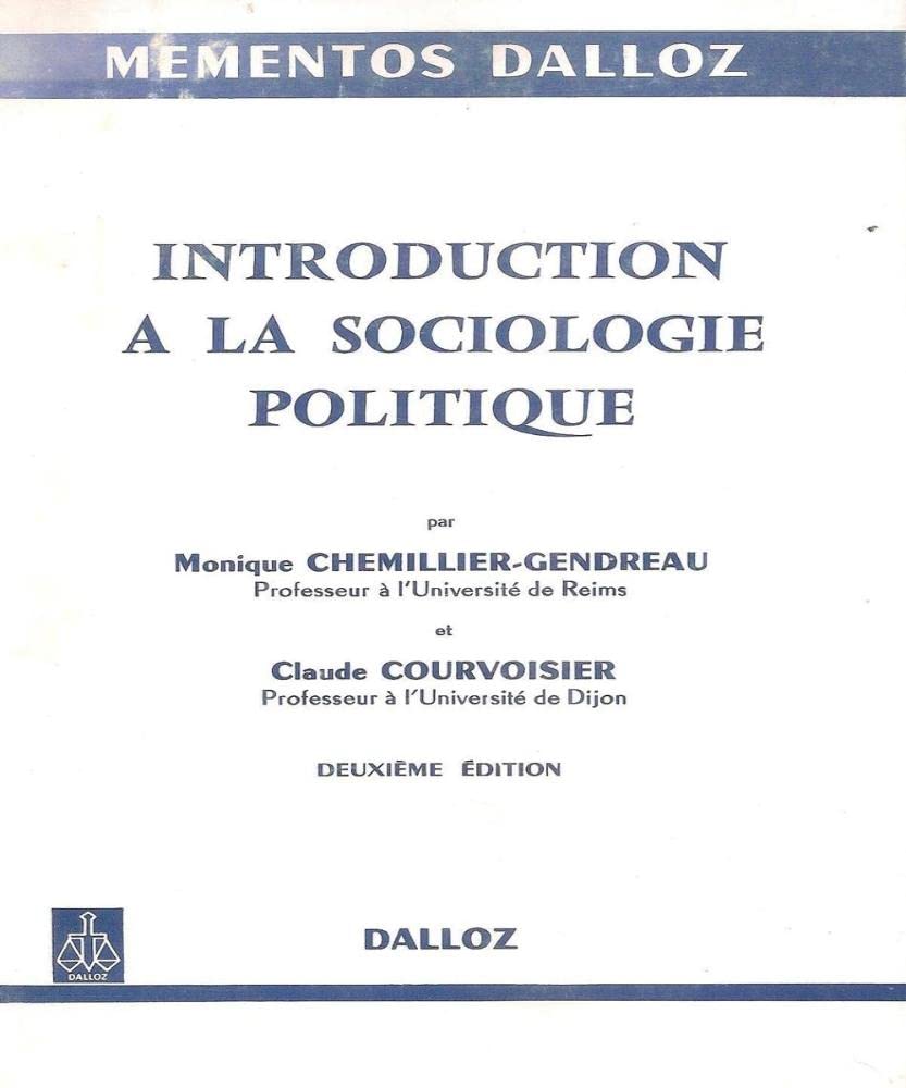 Introduction à la sociologie politique book