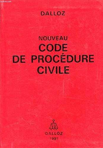 Product Image: NOUVEAU CODE DE PROCEDURE CIVILE, CODE DE PROCEDURE CIVILE ET CODE DE L'ORGANISATION JUDICIAIRE (EXTRAITS)