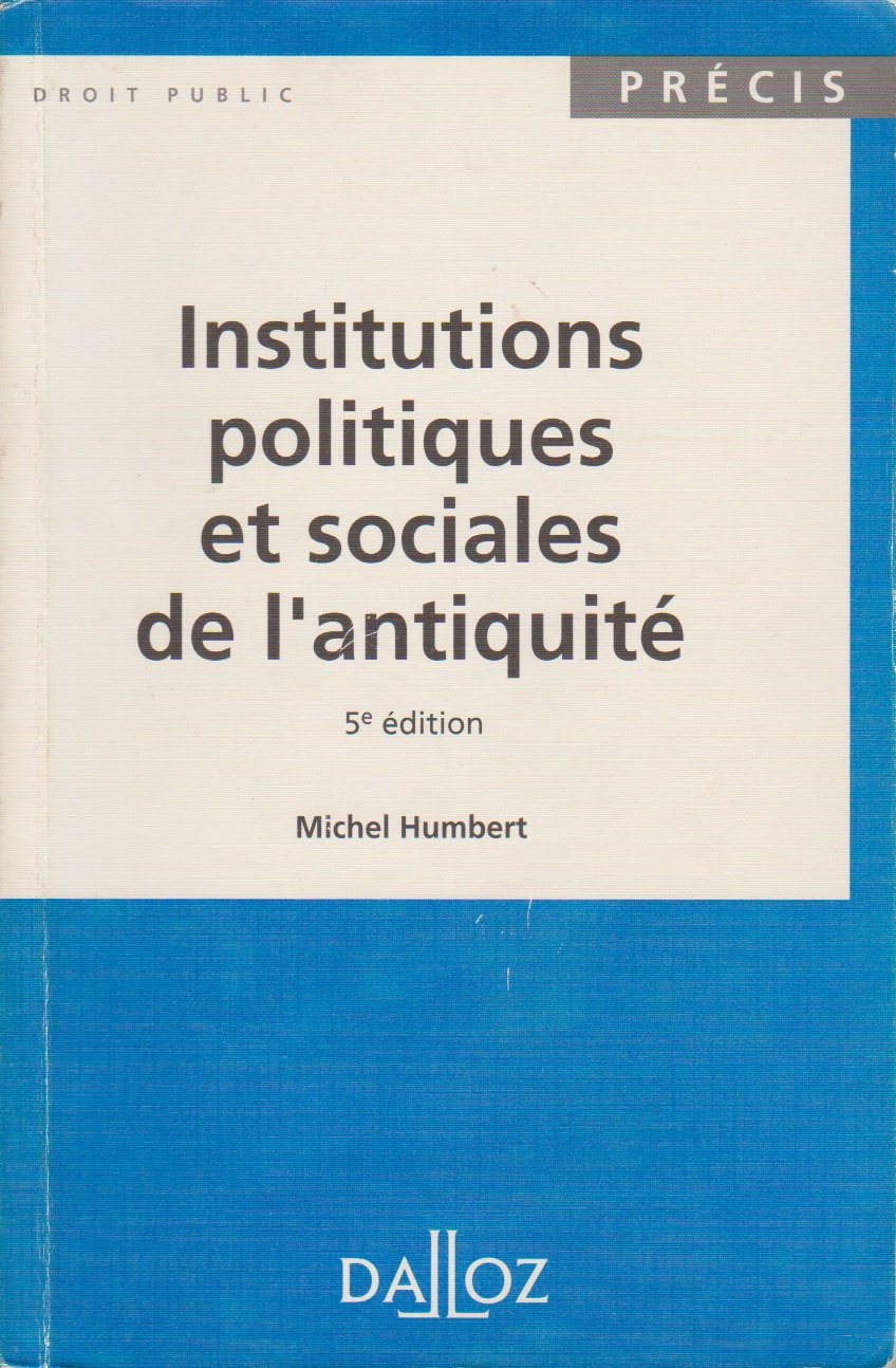 Institutions politiques et sociales de l'Antiquité book
