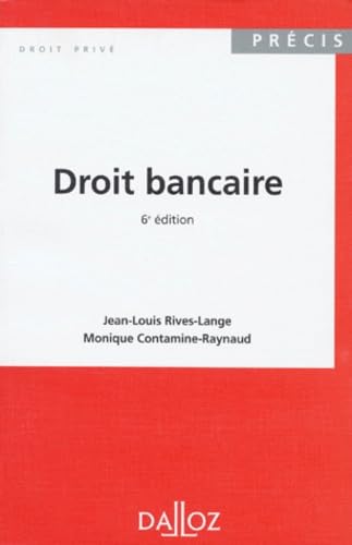 Droit Bancaire. 6eme Edition, 1995 book