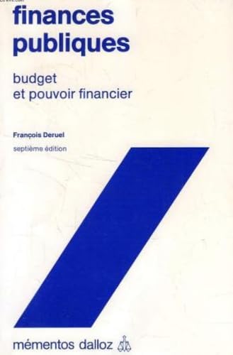 Finances publiques: Budget et pouvoir financier book
