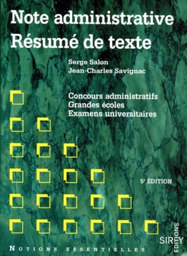 Product Image: Note administrative et résumé de texte, 5e édition
