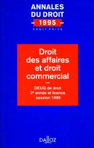 Droit des affaires et droit commercial book
