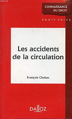 Les Accidents De La Circulation. Edition 1995 book