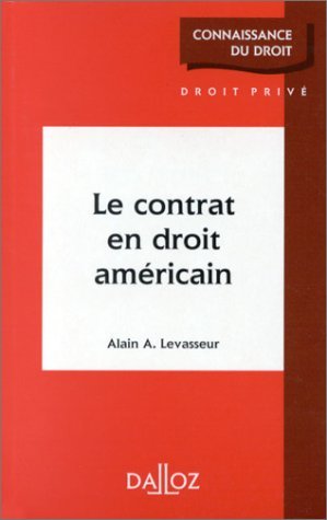 Le contrat en droit américain book