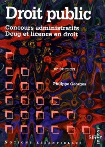 Droit Public. Concours Administratifs, Deug Et Licence En Droit, 10eme Edition 1996 book