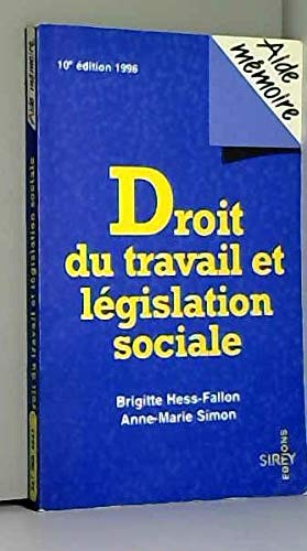 Droit du travail et législation sociale book