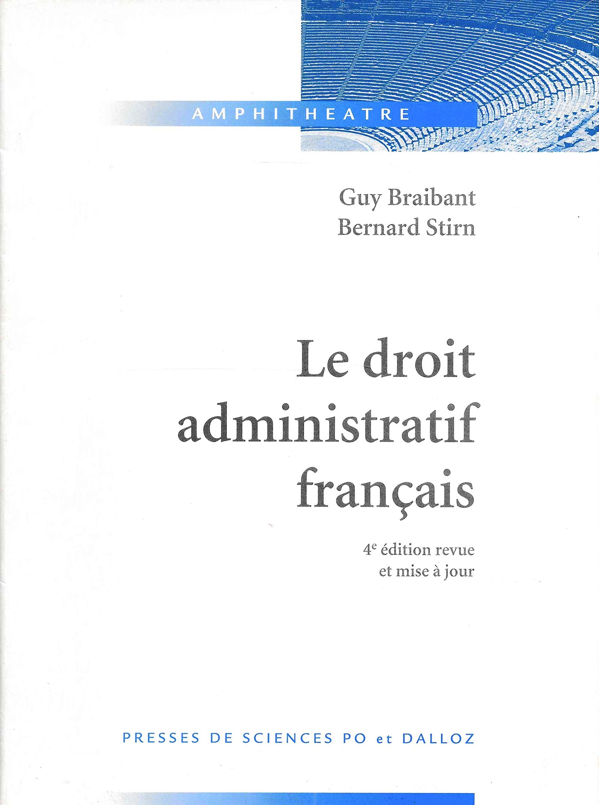Le Droit Administratif Francais. 4eme Edition 1997 book