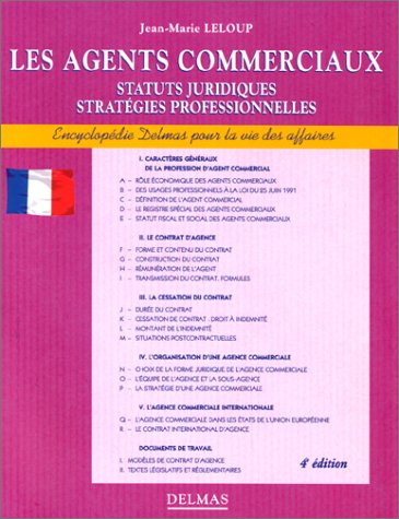 Les agents commerciaux: Statuts juridiques, stratégies professionnelles book