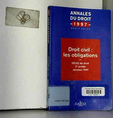 Droit civil: Les obligations, DEUG de droit 2e année, session 199 book
