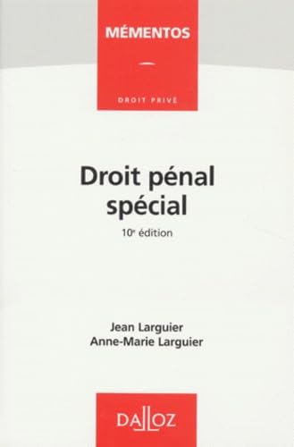 Droit pénal spécial Books