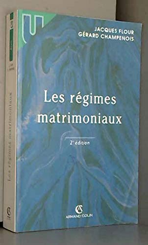 Les régimes matrimoniaux book