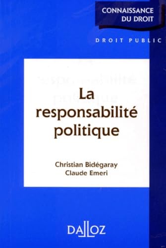 La Responsabilité politique, 1re édition book
