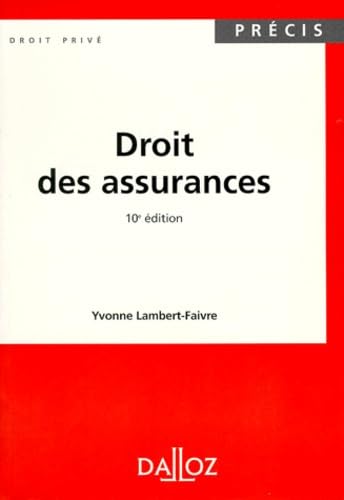 Droit Des Assurances. 10eme Edition 1998 Books