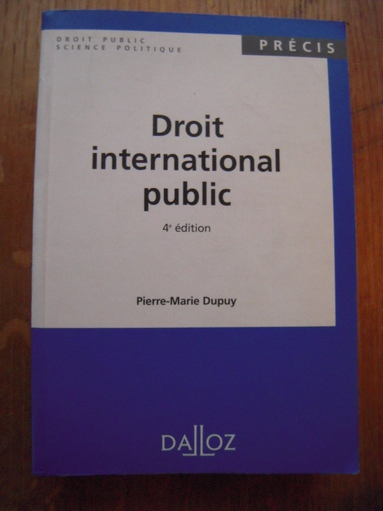 Droit International Public. 4eme Edition Books