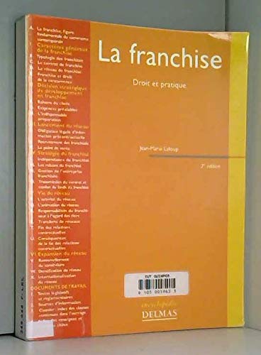 La Franchise : Droit et pratique book