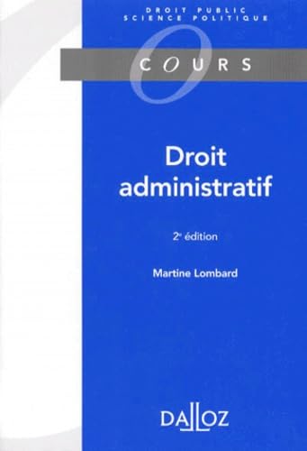 Droit Administratif. 2eme Edition 1998 book