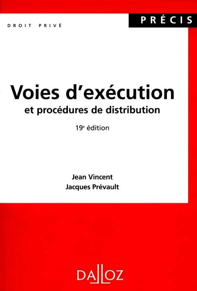 Product Image: Voies d'exécution et procédures de distribution