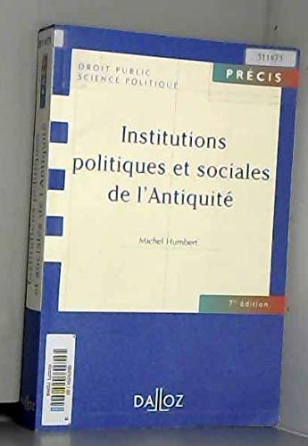 Institutions politiques et sociales de l'antiquité, 7e édition book