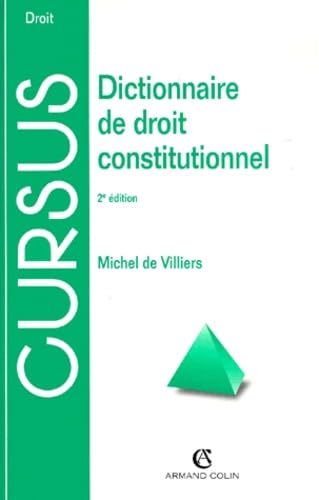 Dictionnaire De Droit Constitutionnel. 2eme Edition book