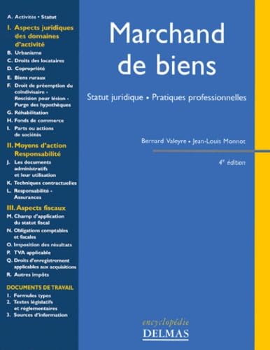 Les Marchands de biens : Statut juridique et pratiques professionnelles book