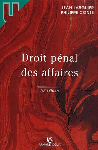 Droit pénal des affaires (10ème édition) book