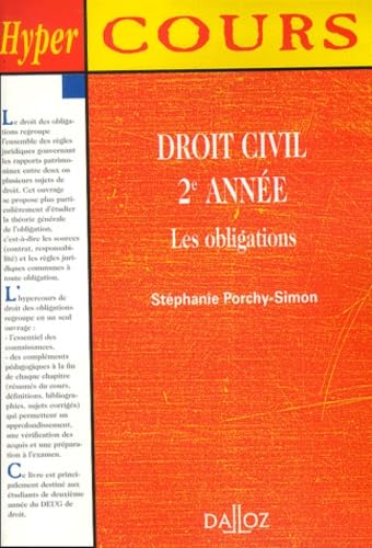 Droit Civil 2eme Annee. Les Obligations Books