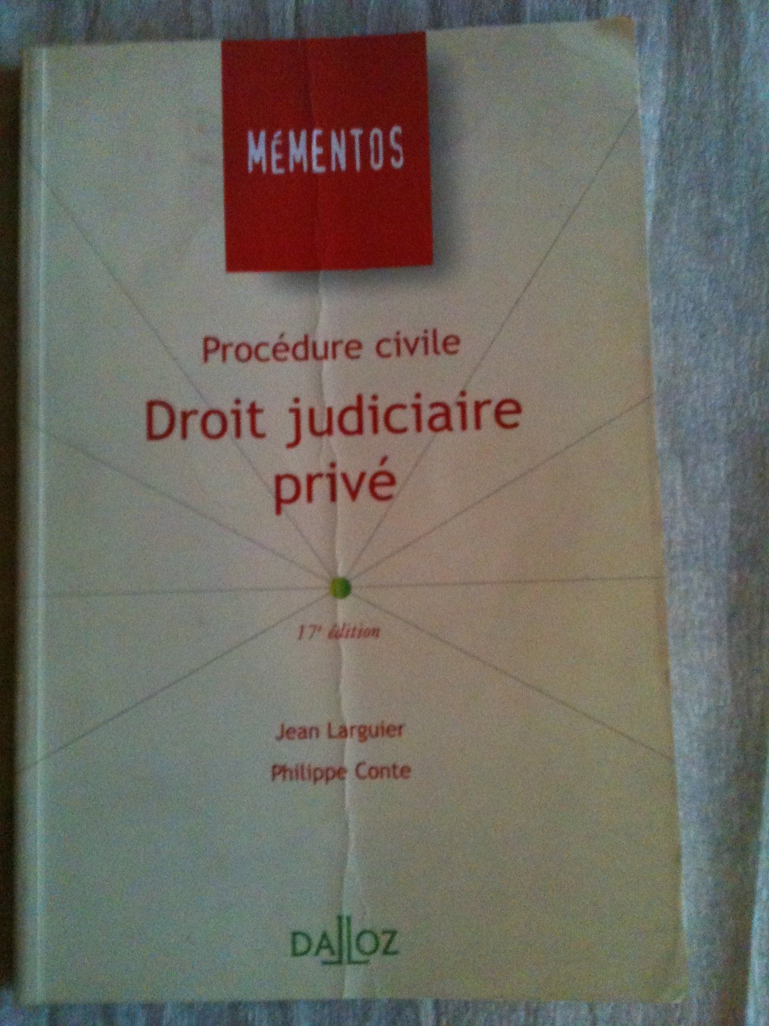 Procedure Civile. Droit Judiciaire Prive. 17eme Edition 2000 Books