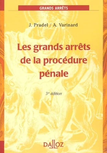 Les Grands Arrets De La Procedure Penale. 3eme Edition Books
