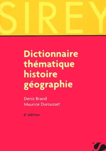 Dictionnaire thématique : Histoire - Géographie book